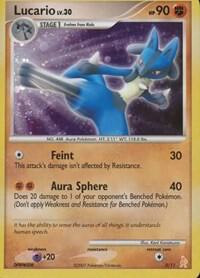 Lucario - DP Trainer Kit - 3/11 (PR) Common - Heavy Play Holofoil