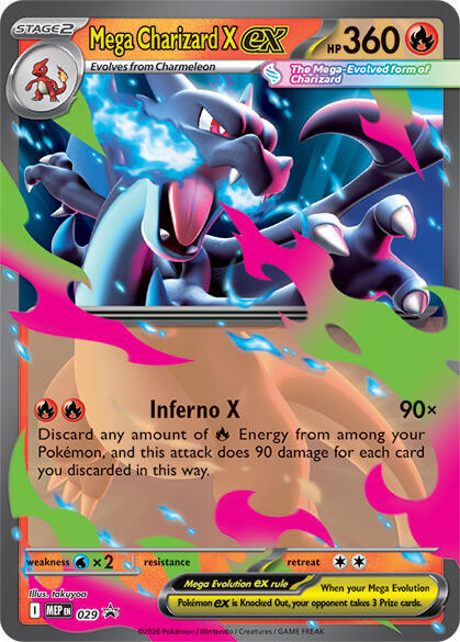 Mega Charizard X ex - 029 (MEP) Promo