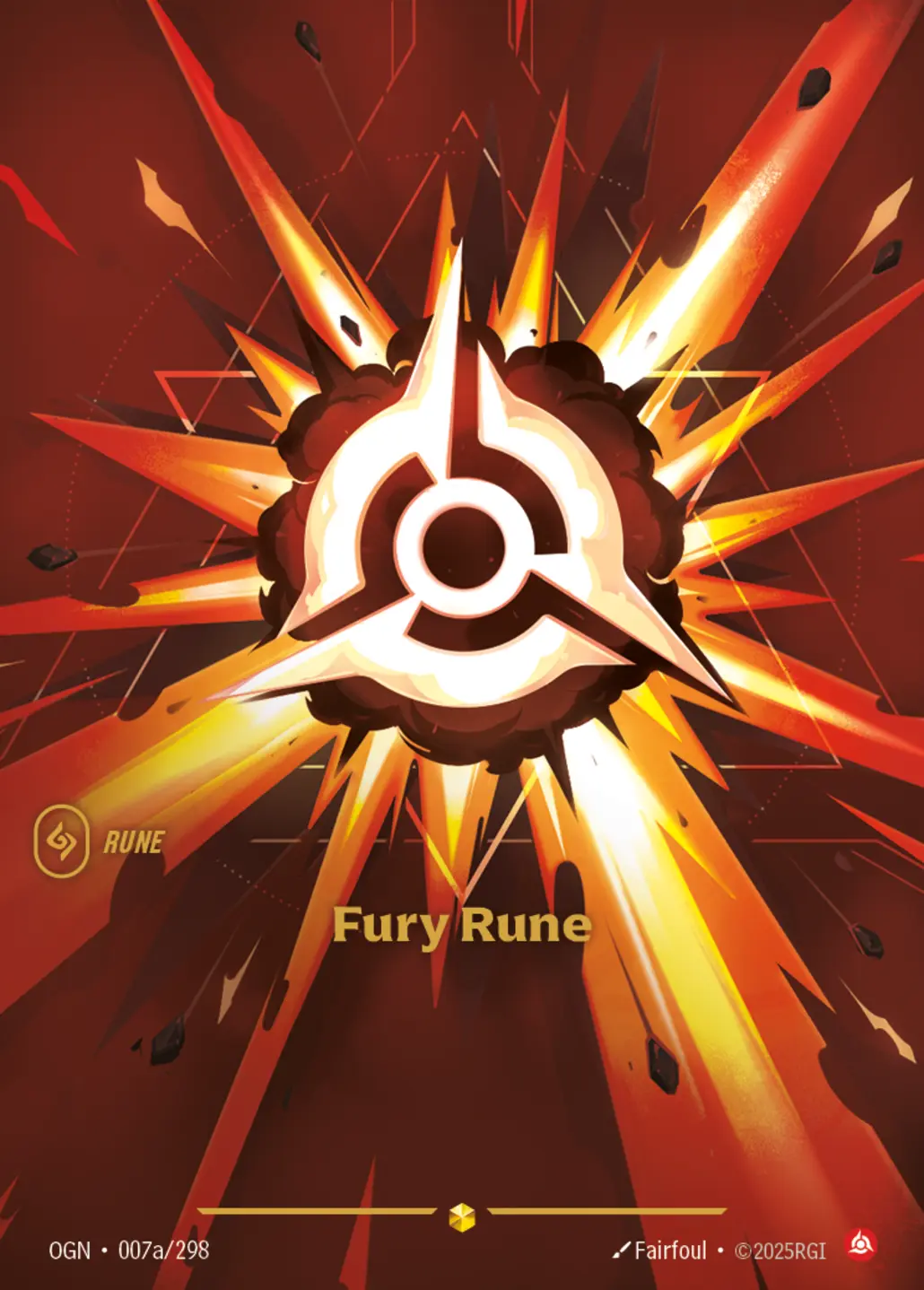 Fury Rune (Alternate Art) - 007a/298 (OGN) Showcase