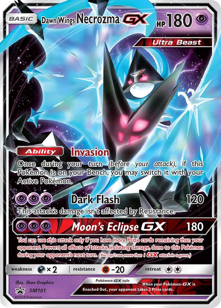 Dawn Wings Necrozma GX - SM101 (SM:PR) Promo - Moderate Play Holofoil
