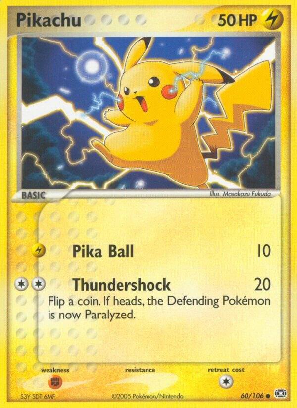 Pikachu - 60/106 (EM) Common - Moderate Play