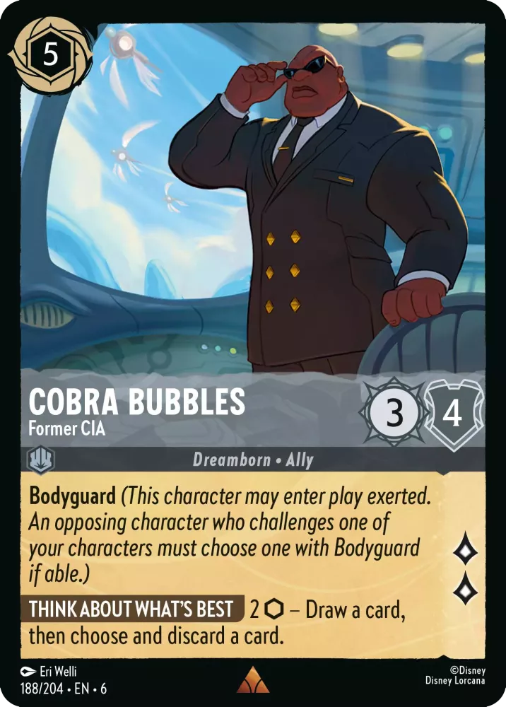 Cobra Bubbles - Former CIA (Azurite Sea 188/204) Rare - Near Mint