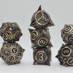 Meteor Storm: Bronze Asteroid - Metal RPG Dice Set