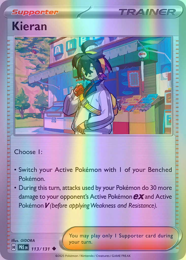 Kieran - 113/131 (PRE) Uncommon - Near Mint Reverse Holofoil