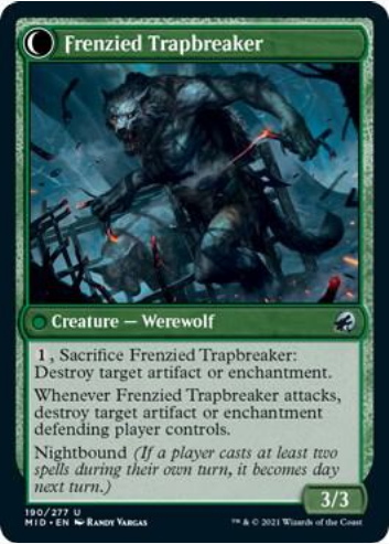 Outland Liberator//Frenzied Trapbreaker (MID-U-FOIL)