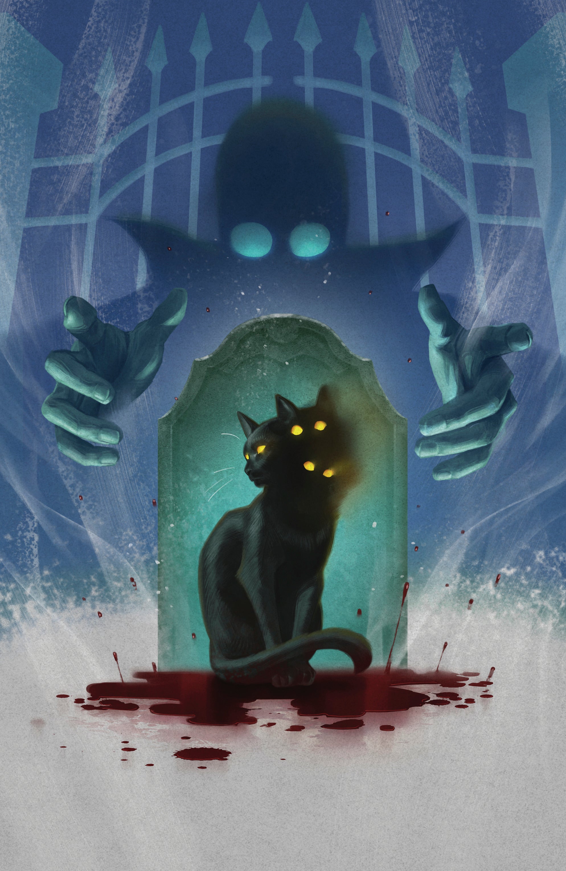 Stuff of Nightmares: The Cat in the Coffin #1 E Glow in the Dark Variant (Full Art, Glow in the Dark, Murakami)
