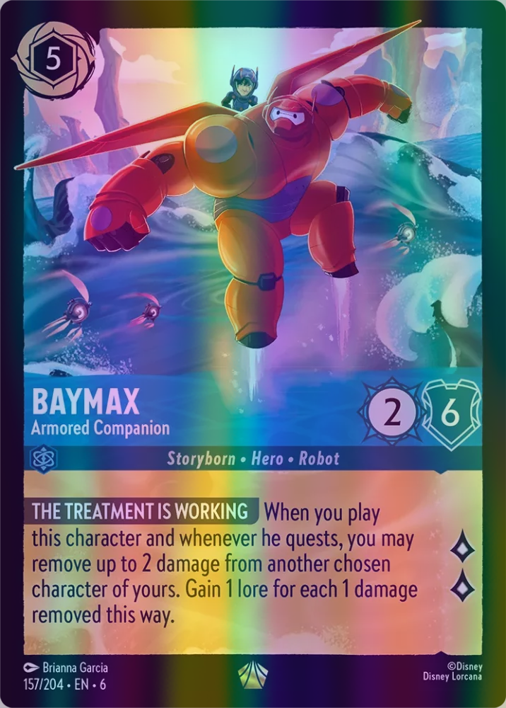 Baymax - Armored Companion (Azurite Sea 157/204) Legendary - Near Mint Cold Foil