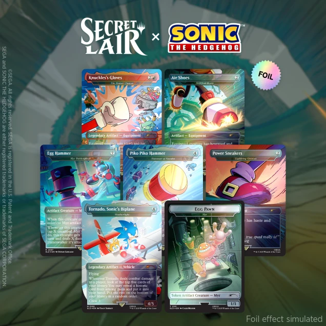 MTG: Secret Lair x Sonic: Turbo Gear Foil Edition