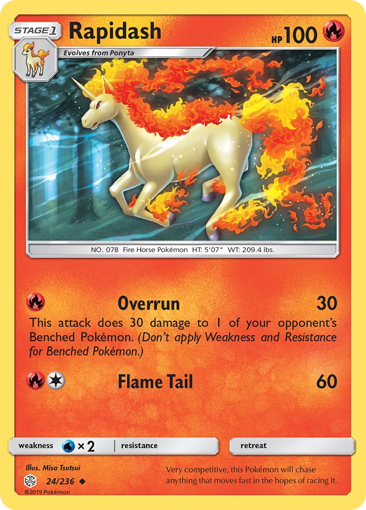 Rapidash - 024/236 (CEC) Uncommon - Near Mint