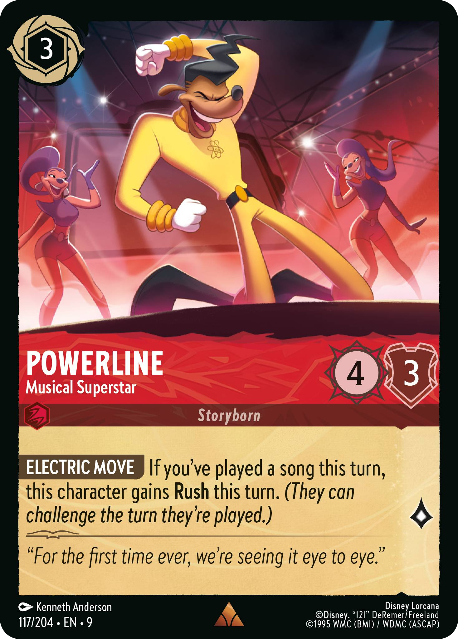 Powerline - Musical Superstar (Fabled - 117/204) Rare