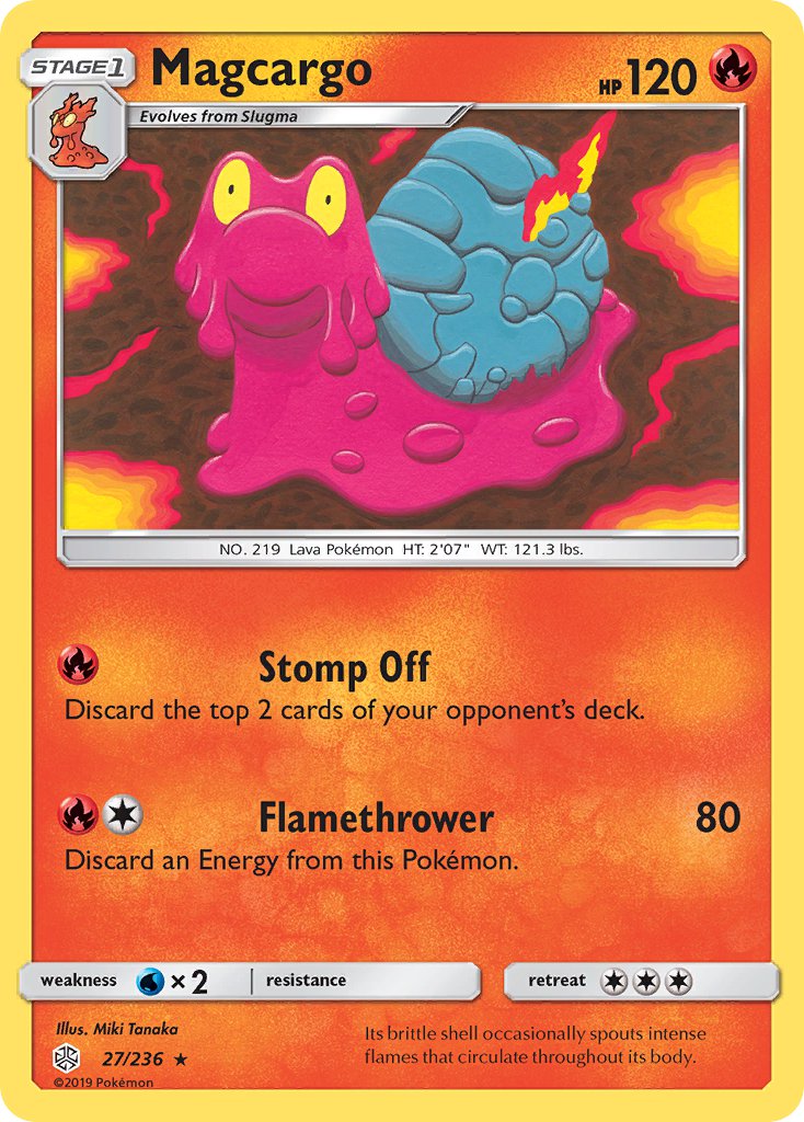 Magcargo - 027/236 (CEC) Rare - Near Mint