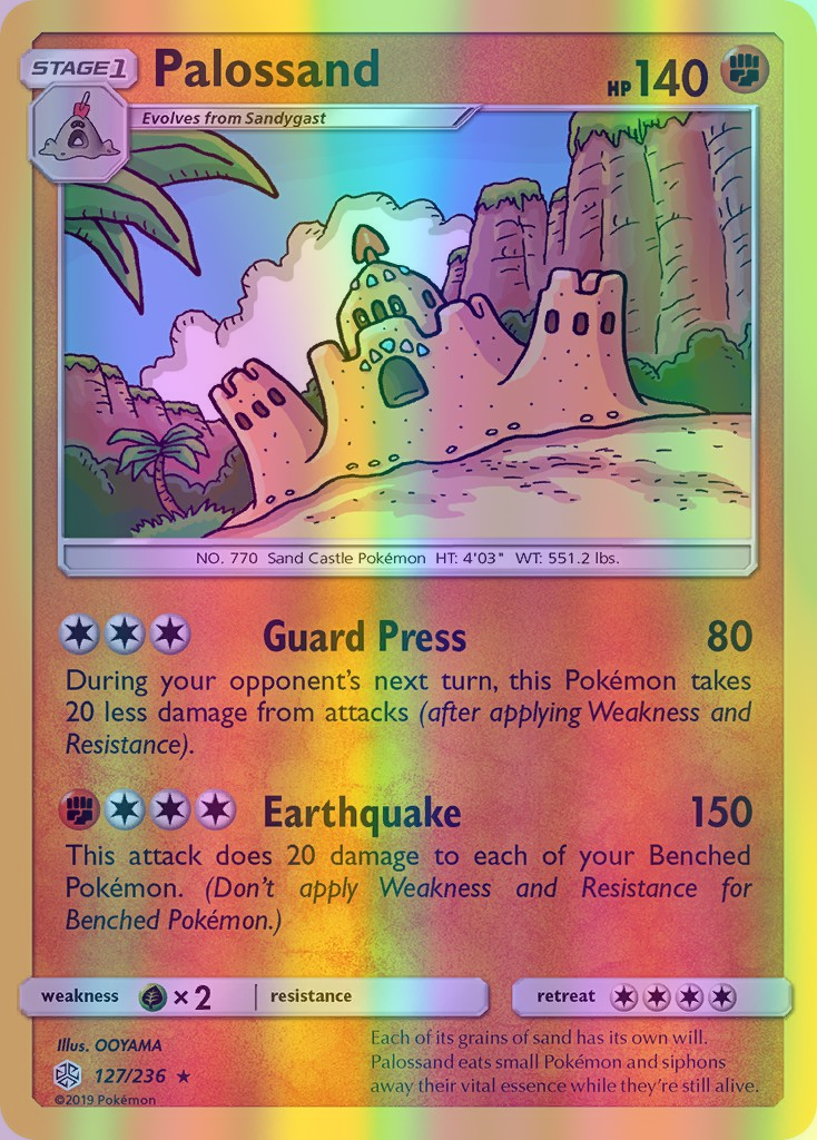 Palossand - 127/236 (CEC) Rare - Near Mint Reverse Holofoil