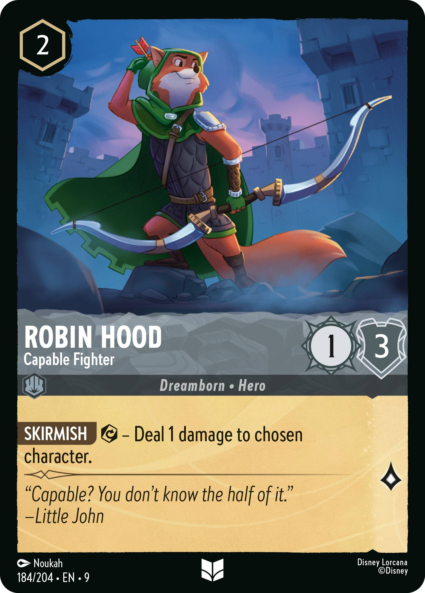 Robin Hood - Capable Fighter (Fabled - 184/204) Uncommon