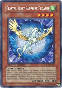 Crystal Beast Sapphire Pegasus (CT04-EN002) Secret Rare