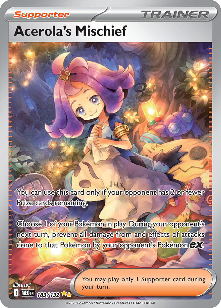 Acerola's Mischief - 183/132 (MEG) Special Illustration Rare