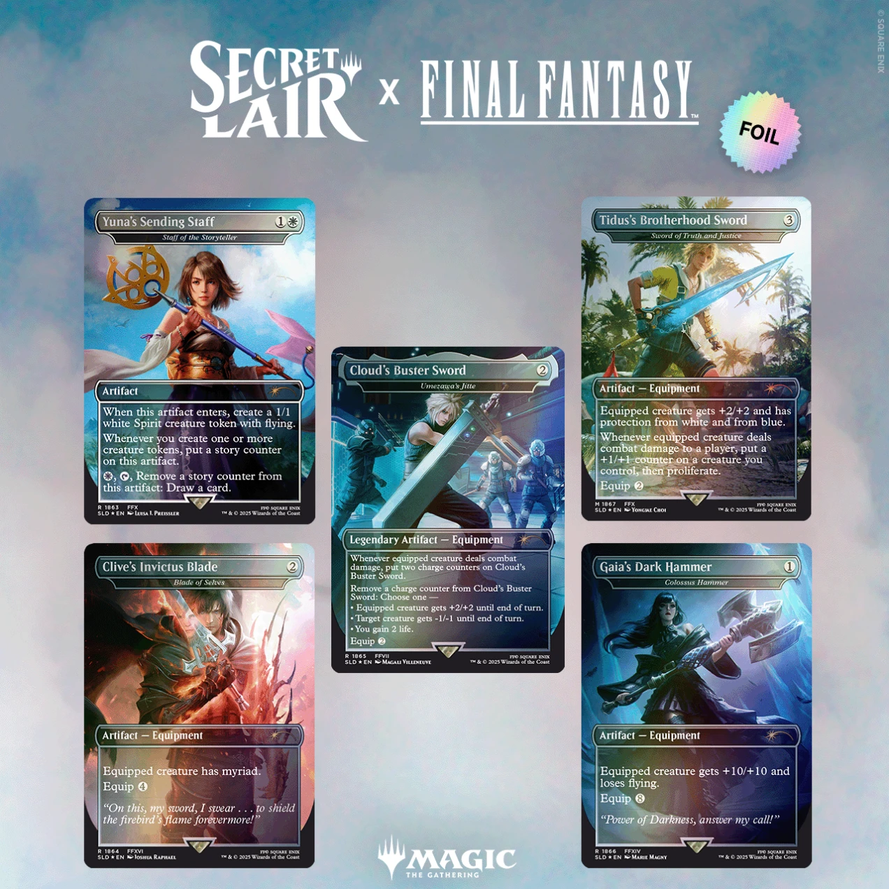 MTG: Secret Lair x FINAL FANTASY: Weapons Foil Edition