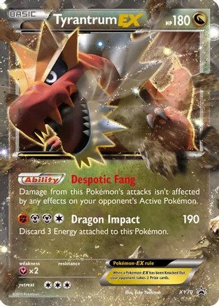 Tyrantrum EX - XY70 (XY:PR) Promo - Near Mint Holofoil