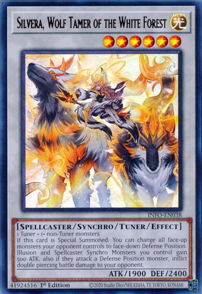 Silvera, Wolf Tamer of the White Forest (INFO-EN038) Ultra Rare - Near Mint 1st Edition