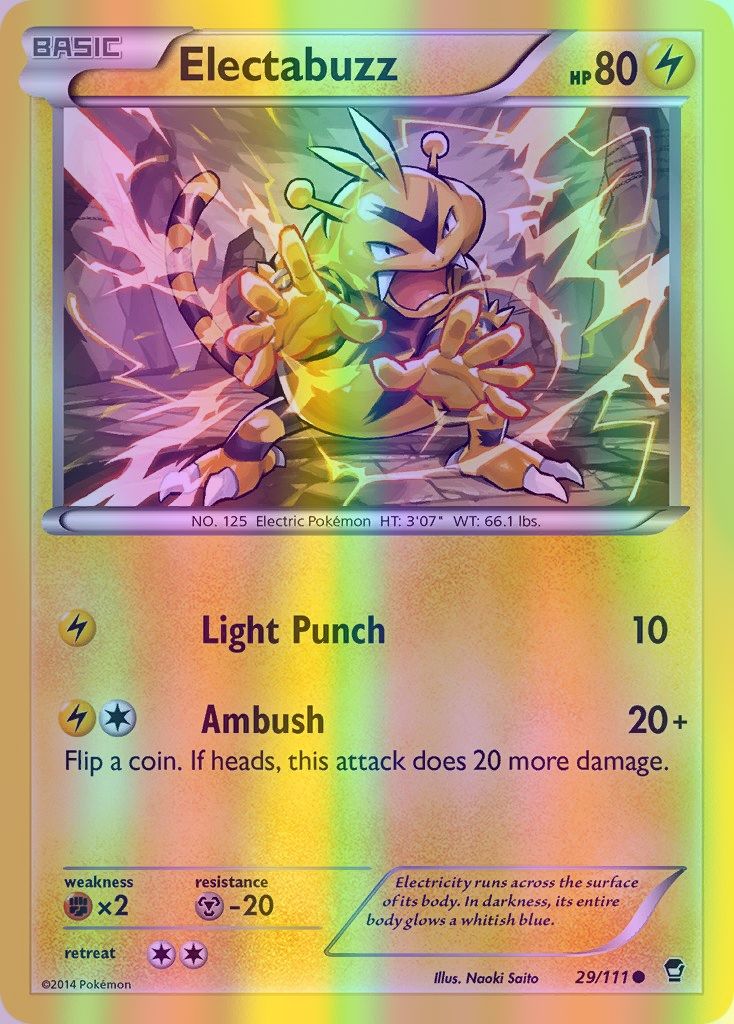 Electabuzz - 029/111 (FFI) Common - Near Mint Reverse Holofoil