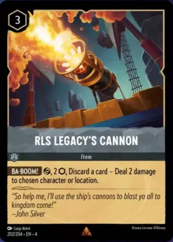 RLS Legacy's Cannon (Ursula's Return 202/204) Rare - Near Mint