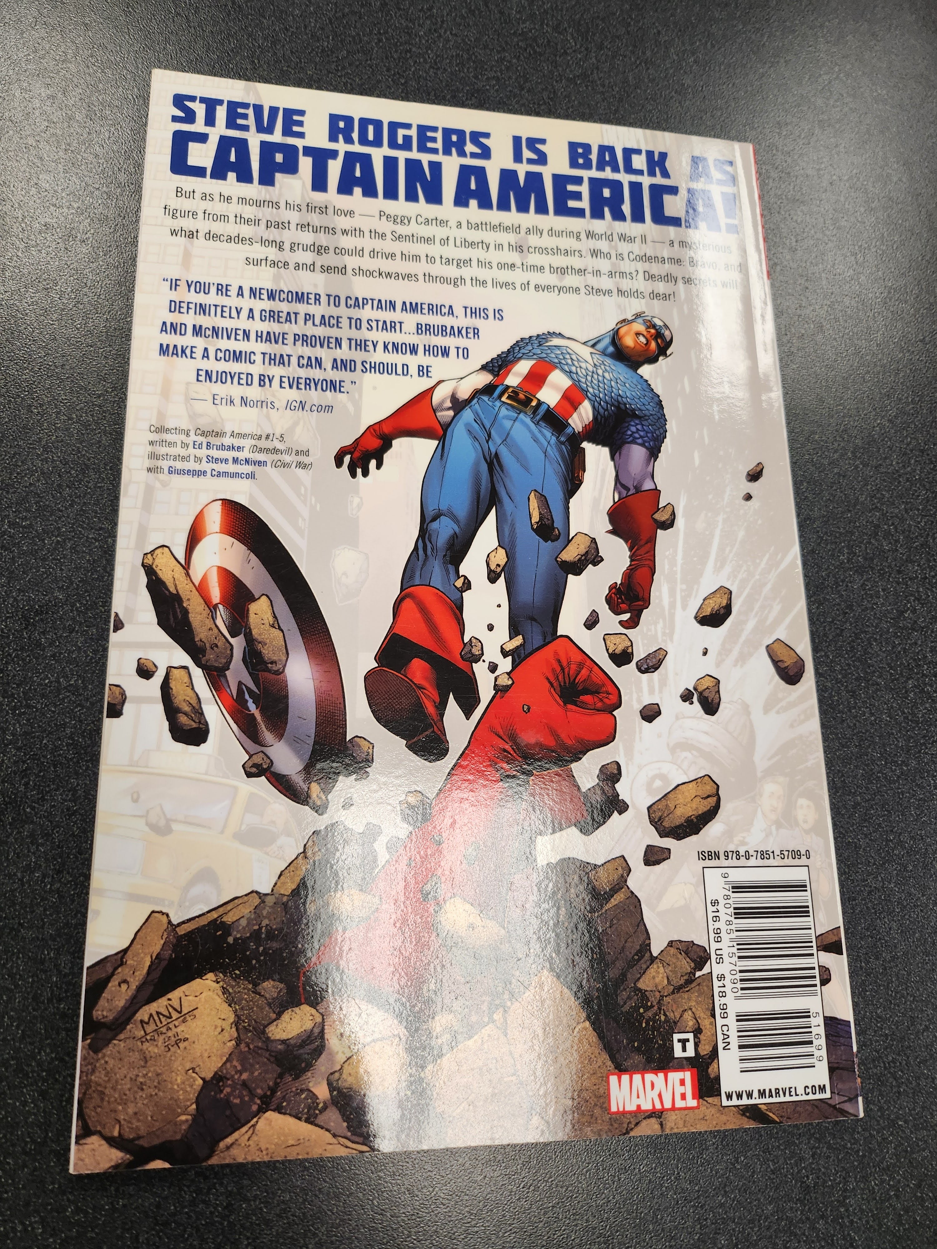 CAPTAIN AMERICA BY ED BRUBAKER TP #1 (USED)