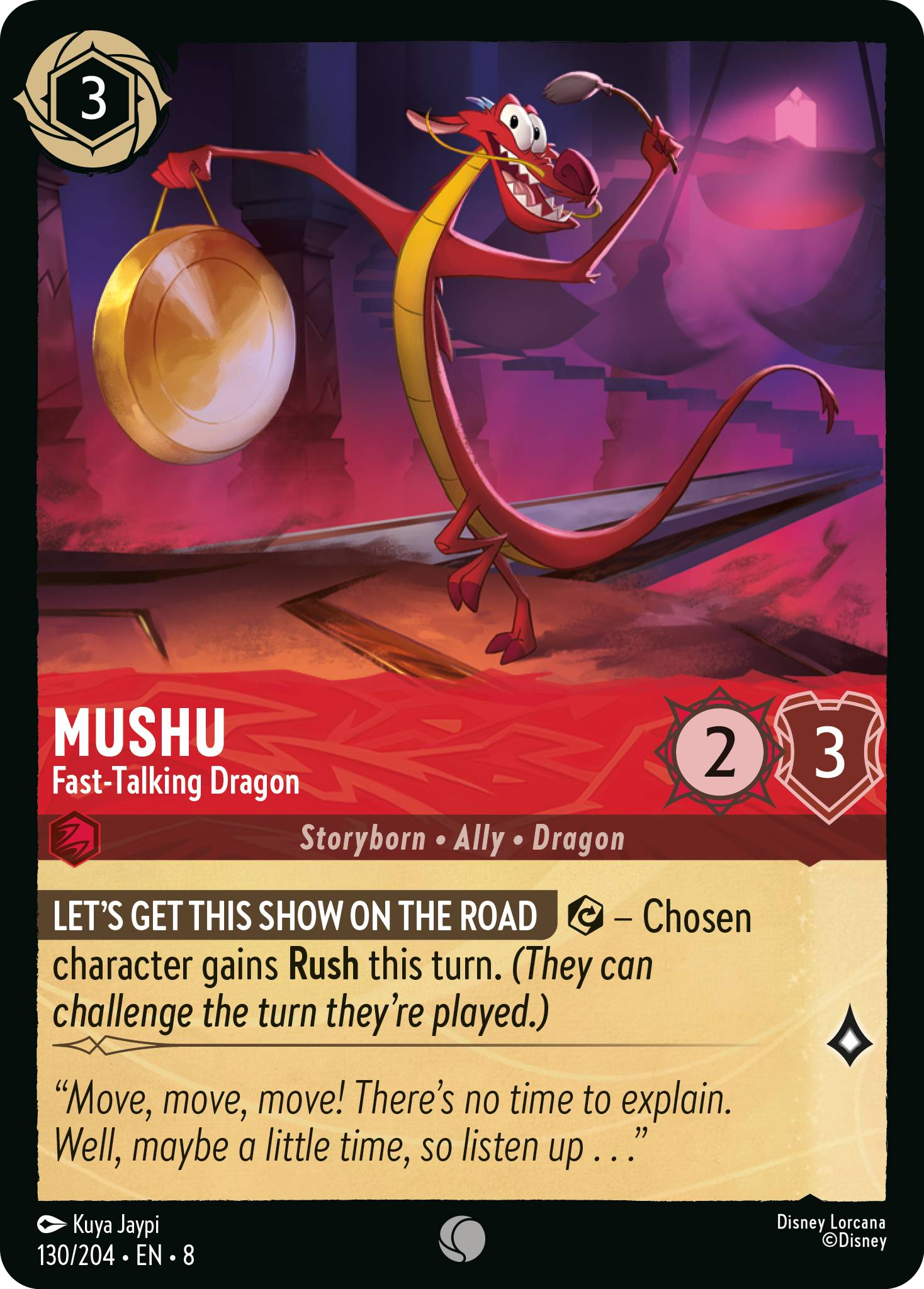 Mushu - Fast-Talking Dragon (Reign of Jafar - 130/204 ) Common