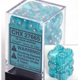 CHX27665: Cirrus - 16mm D6 Aqua w/silver (12)