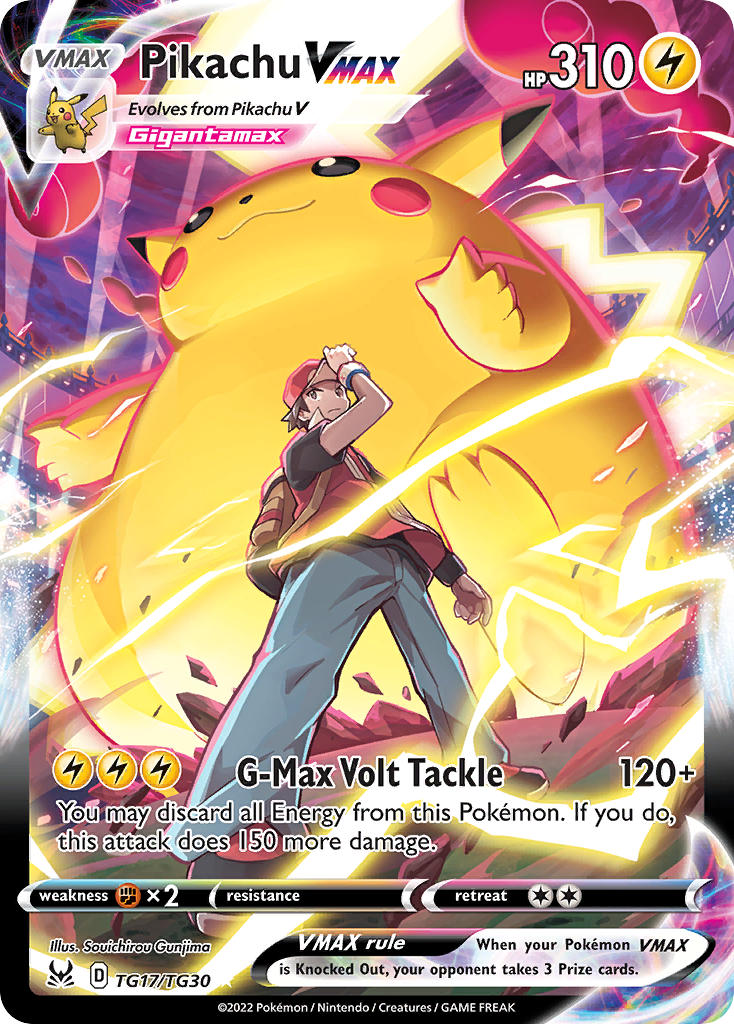 Pikachu VMAX - TG17/TG30 (SWSH11:TG) Ultra Rare - Near Mint Holofoil Pikachu VMAX - TG17/TG30 (SWSH11:TG) Ultra Rare - Near Mint Holofoil