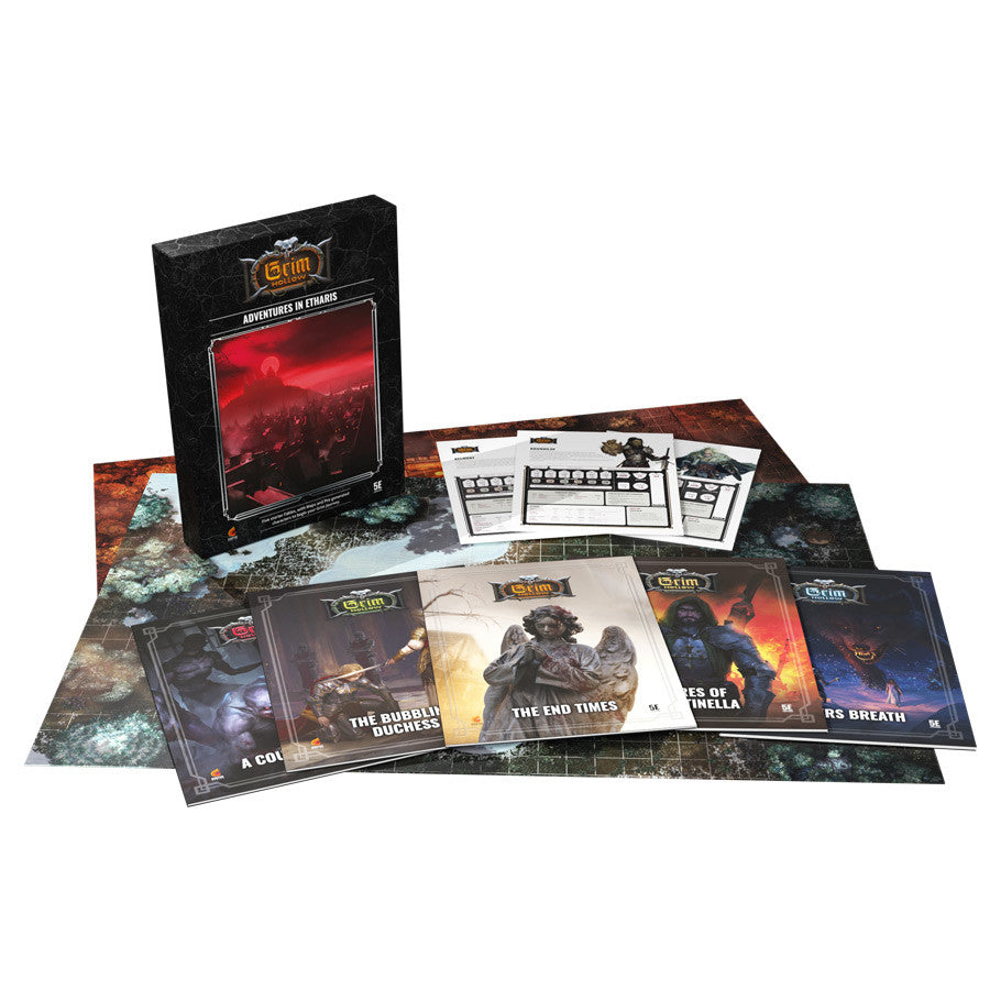 D&D 5E OGL: Grim Hollow 2E - Adventures in Etharis Boxed Set