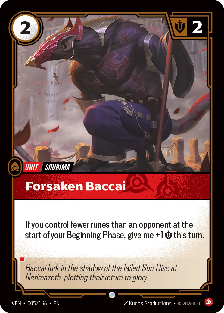Forsaken Baccai - 005/166 (VEN) Common