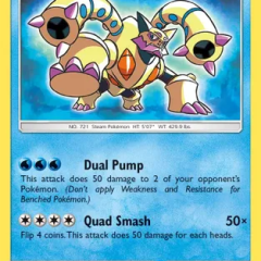 Shining Volcanion - 27/73 (SHL) Shiny Holo Rare - Heavy Play Holofoil