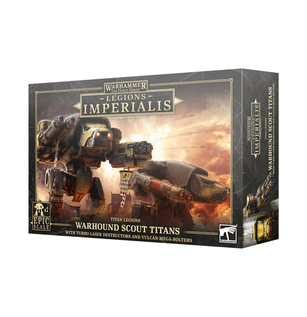 The Horus Heresy - Legions Imperialis: Titan Legions - Warhound Scout Titans with Turbo Laser Destructors and Vulcan Mega Bolters