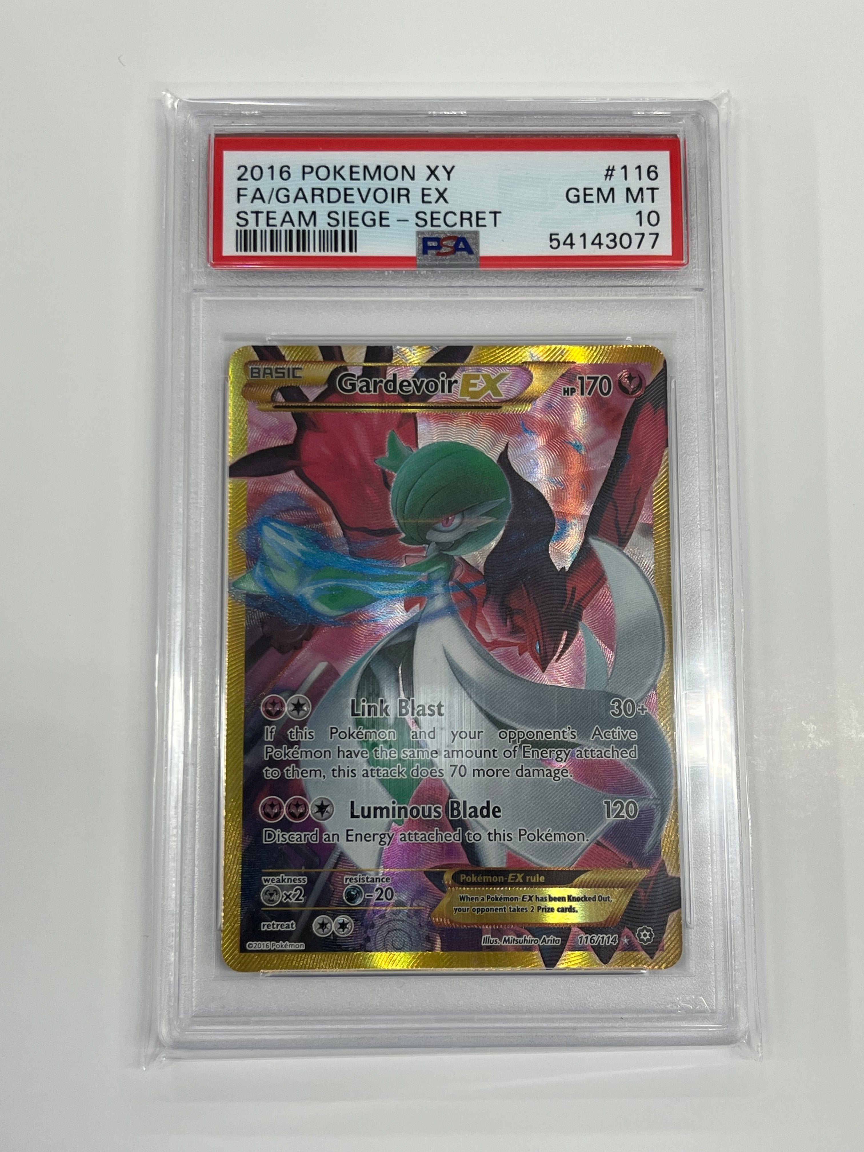 Gardevoir EX (Secret) - 116/114 (STS) Secret Rare - Near Mint Holofoil (Graded - PSA 10)