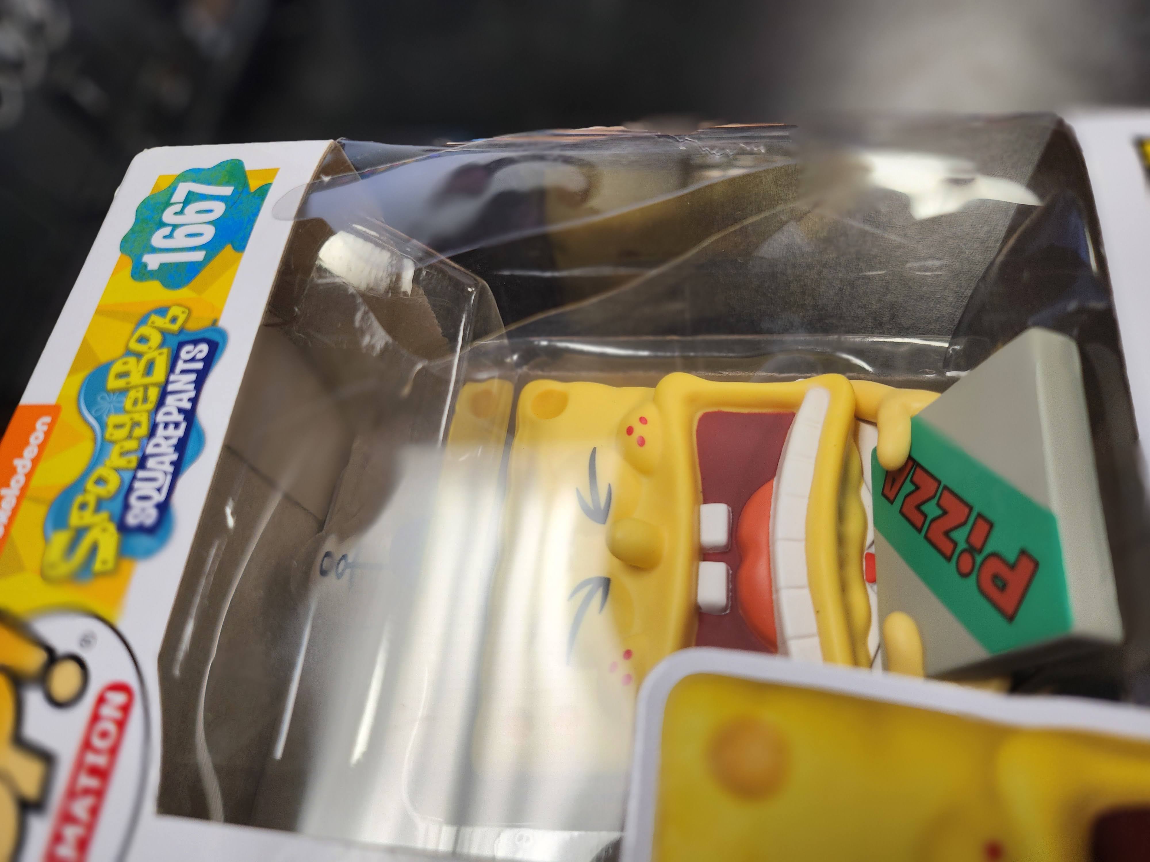 POP Figure: Spongebob #1667 - Krusty Krab Pizza SpongeBob 25th Anniversary (Damaged Box)