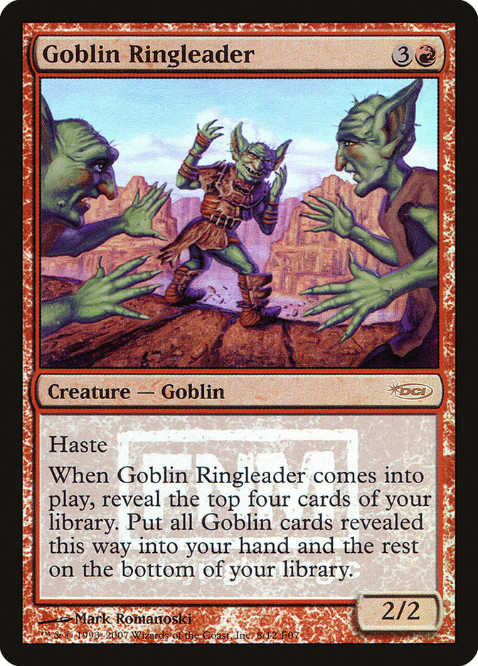 Goblin Ringleader (FNM-R-FOIL) Light Play