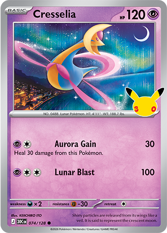 Cresselia - 074/128 (30C) Common