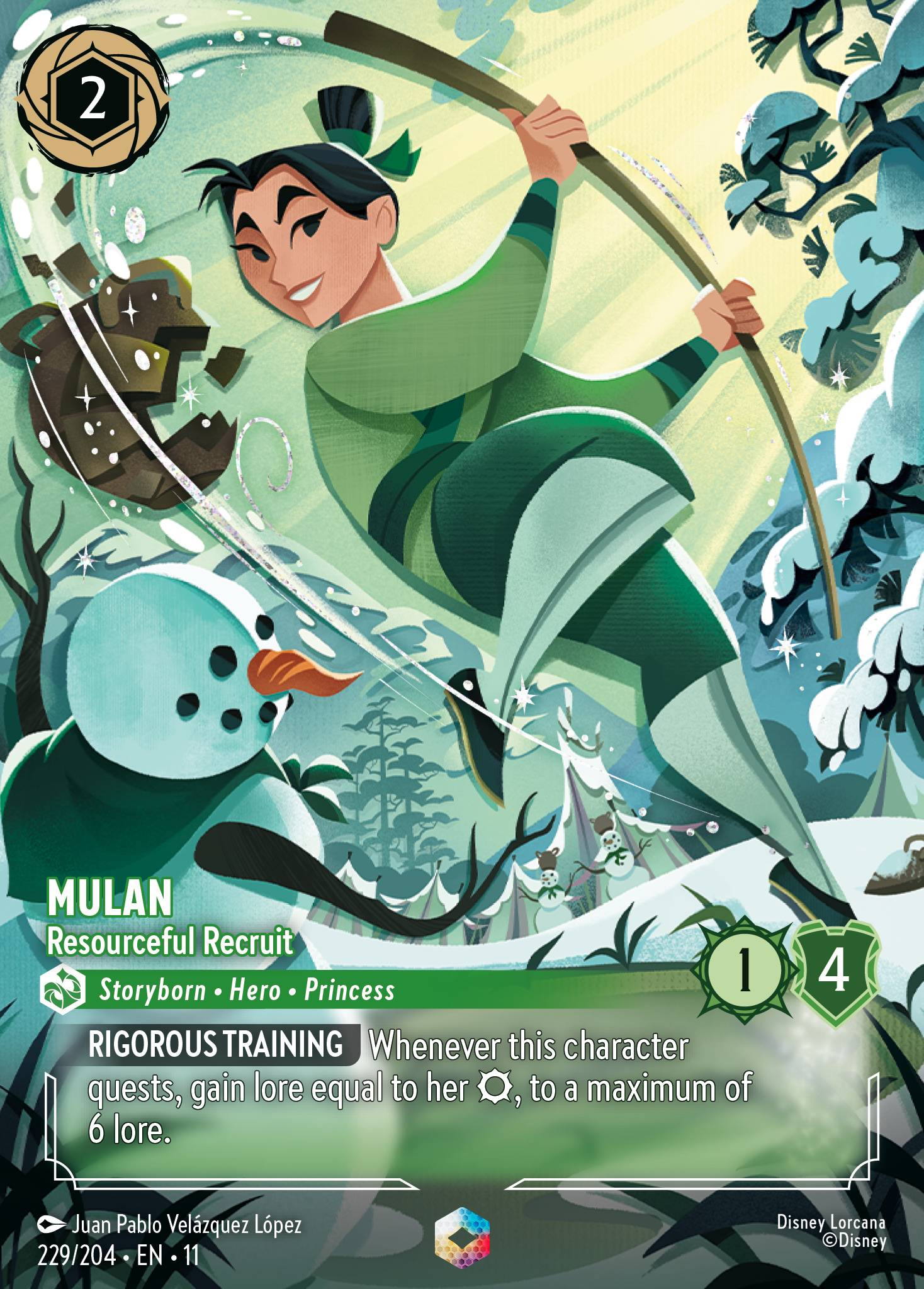 Mulan - Resourceful Recruit (229/204 - Winterspell) Enchanted
