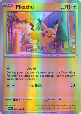 Pikachu - 018/091 (PAF) Common