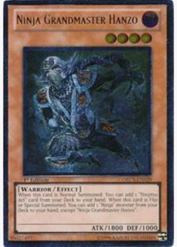 Ninja Grandmaster Hanzo (ORCS-EN029) Ultimate Rare Near Mint