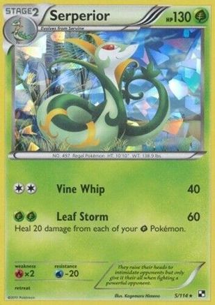 Serperior (5/114) (Cracked Ice Holo)