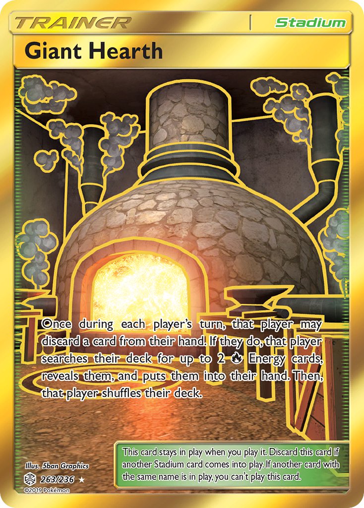 Giant Hearth - 263/236 (CEC) Secret Rare - Near Mint Holofoil