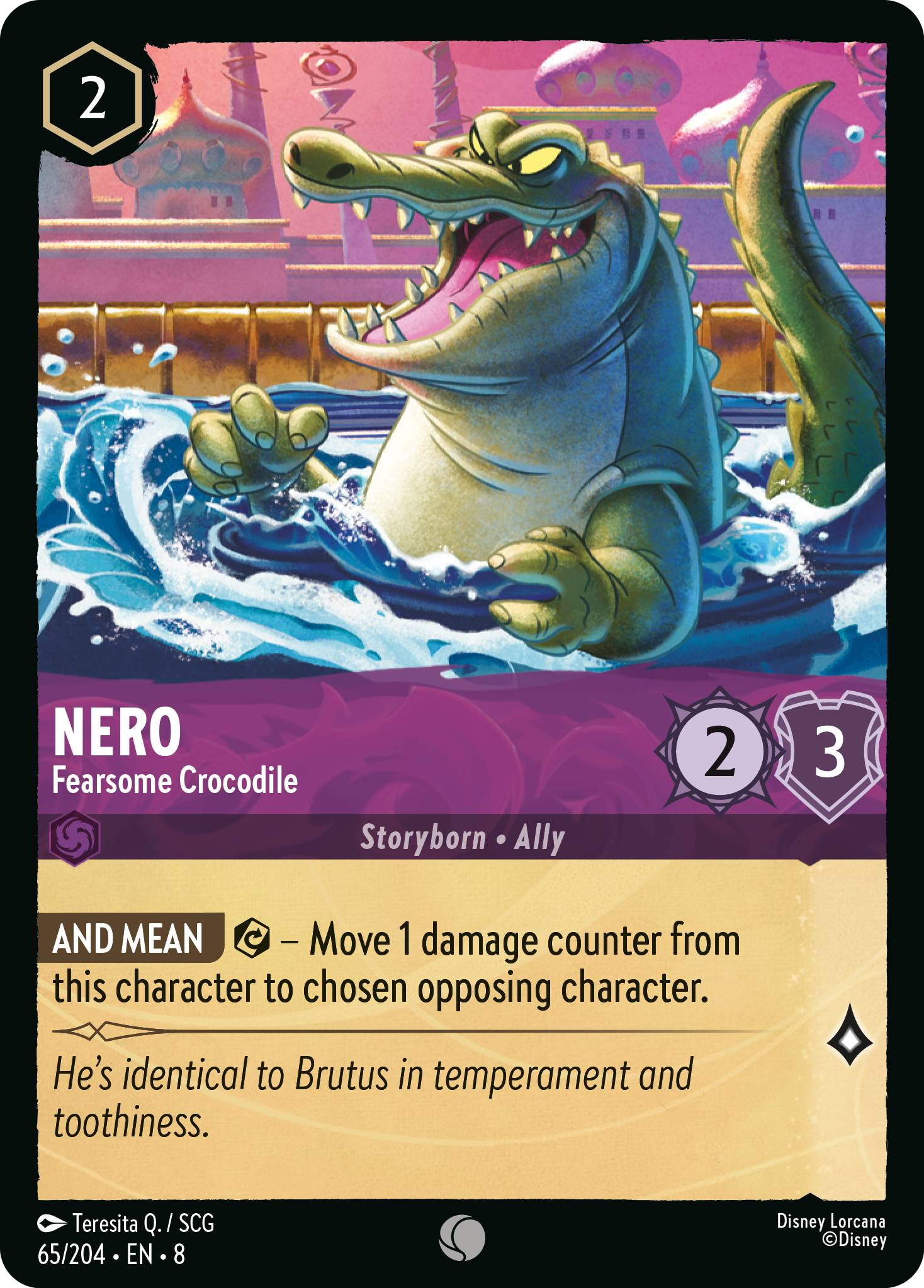 Nero - Fearsome Crocodile (Reign of Jafar - 065/204 ) Common