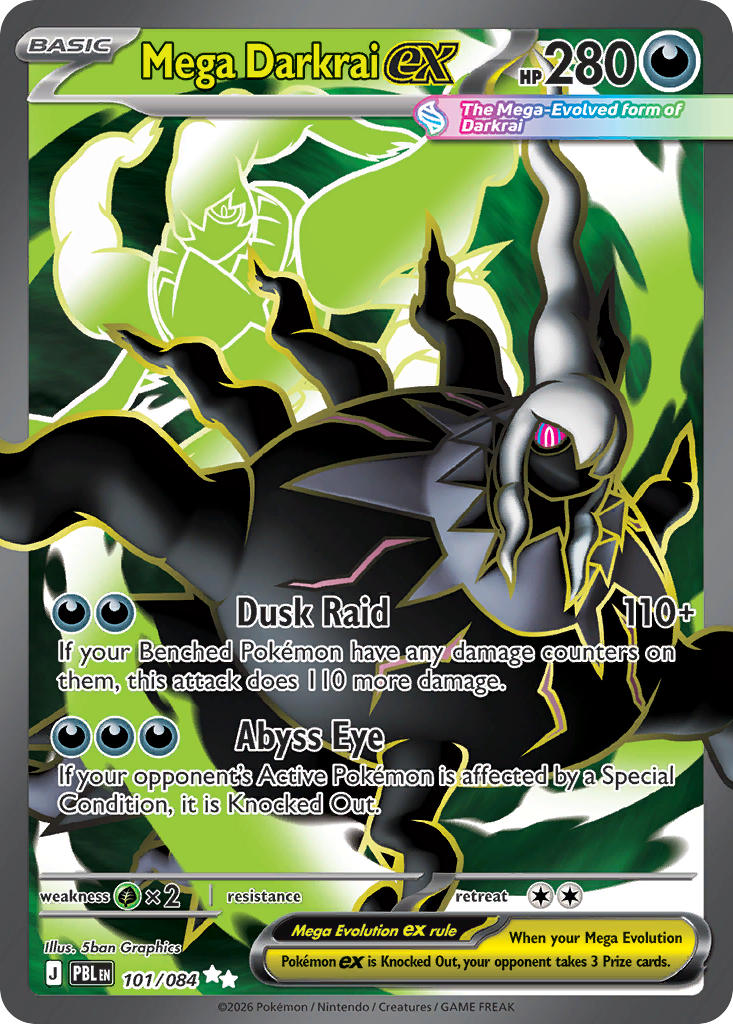 Mega Darkrai ex - 101/084 (PBL) Ultra Rare