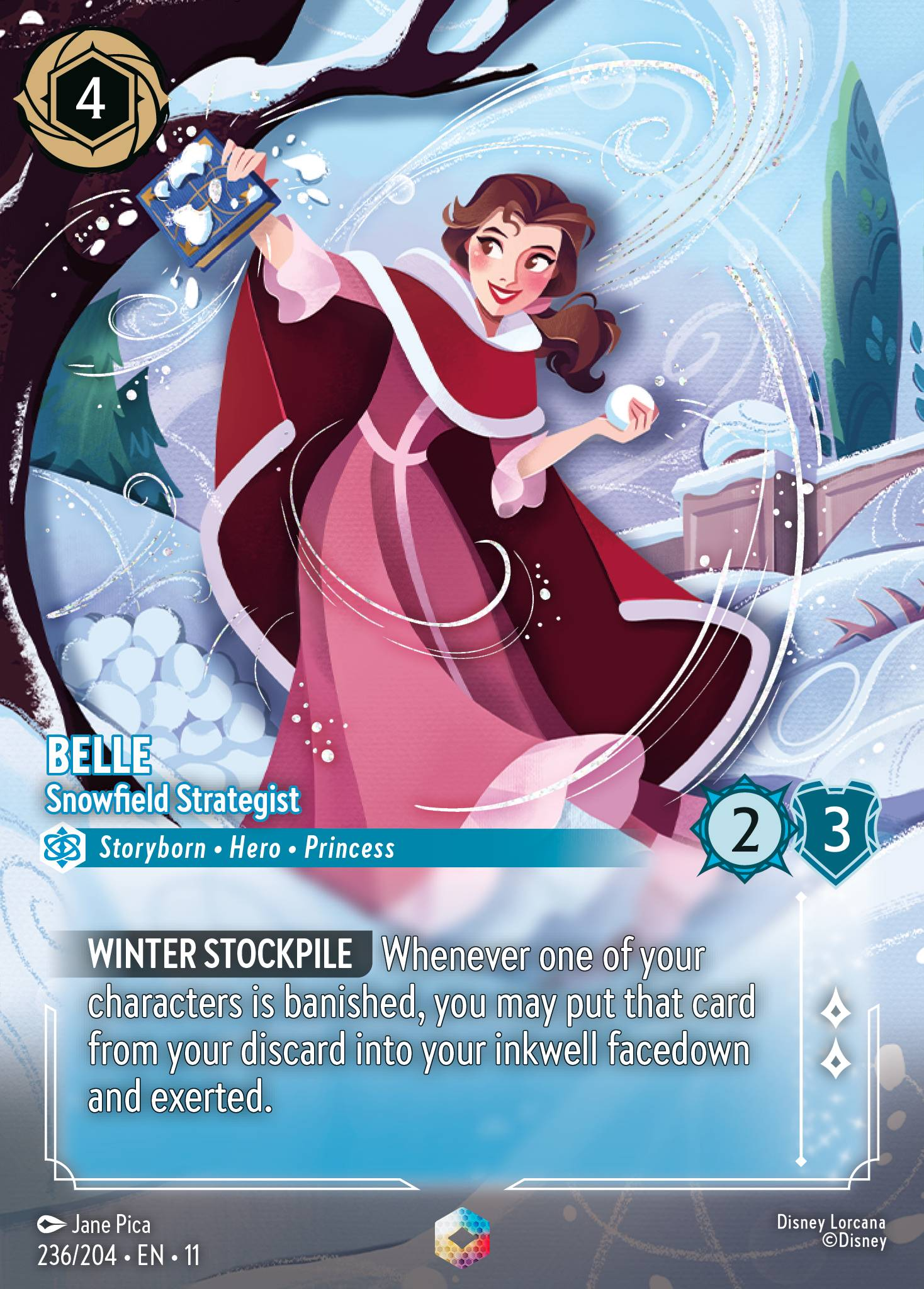 Belle - Snowfield Strategist (236/204 - Winterspell) Enchanted