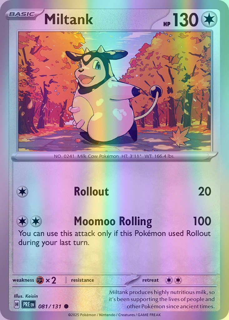 Miltank - 081/131 (PRE) Common - Near Mint Reverse Holofoil