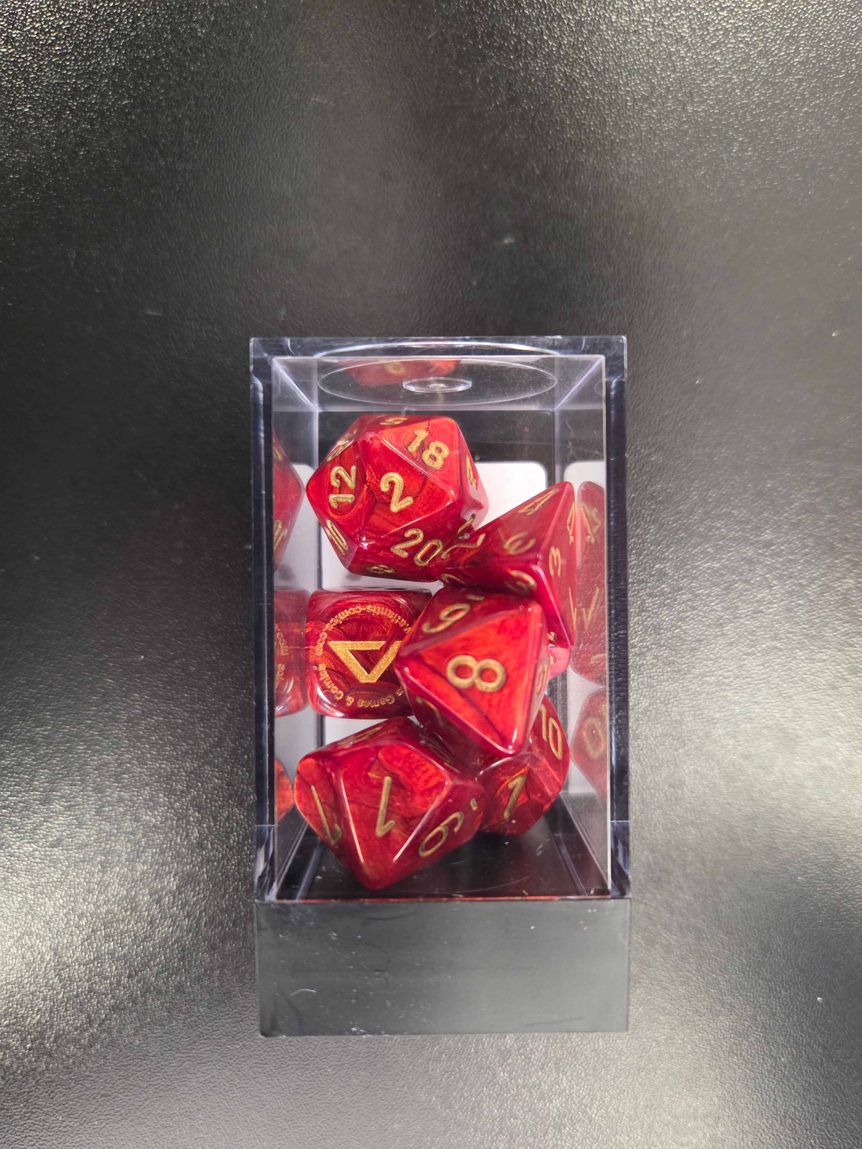 Atlantis Swag: Scarab Poly Scarlet/Gold Set (7)