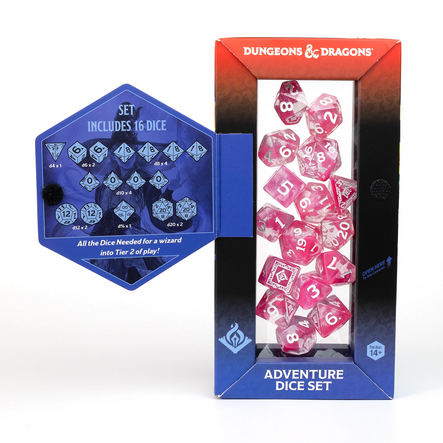 Sirius Dice: D&D Adventure Dice - Wizard: Fuchsia