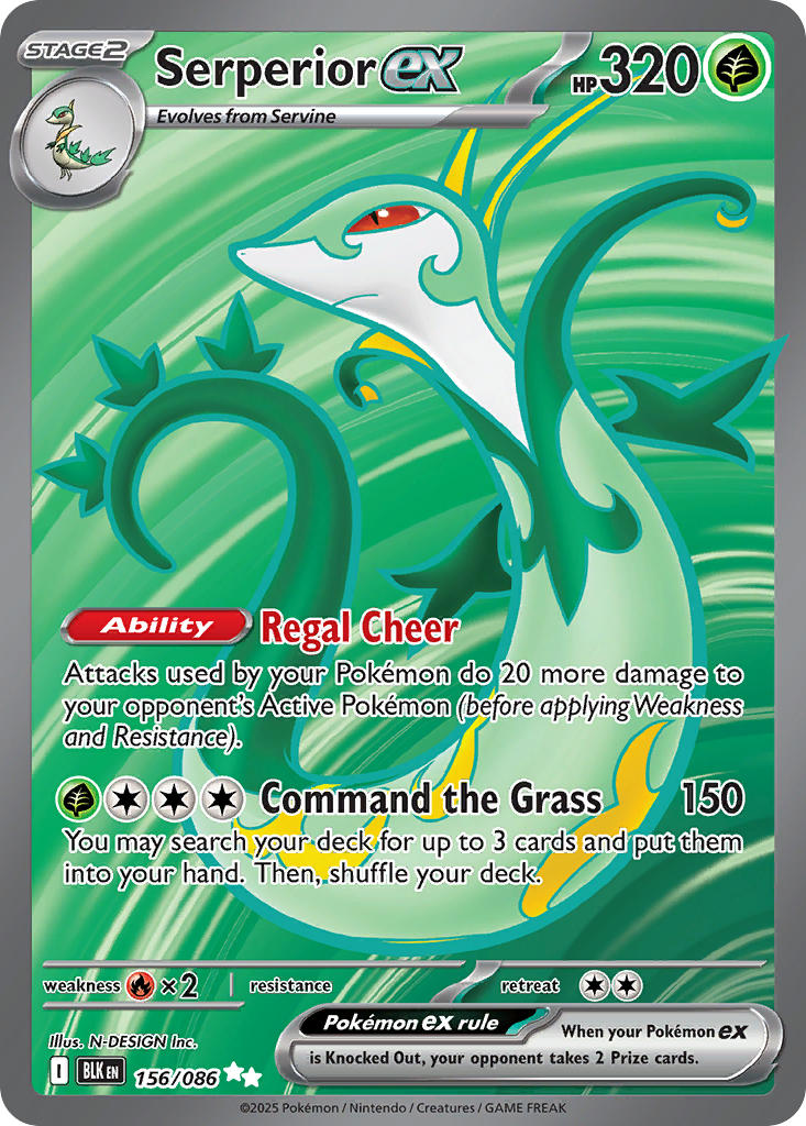 Serperior ex - 156/086 (BLK) Secret Rare