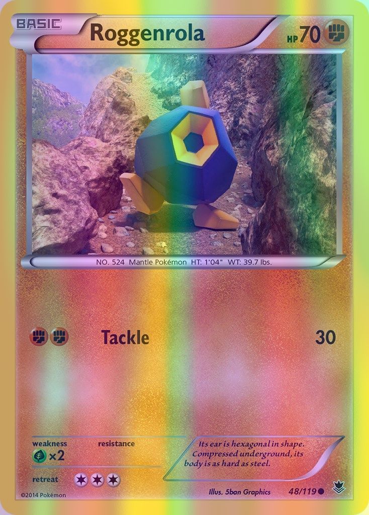 Roggenrola - 048/119 (PHF) Common - Near Mint Reverse Holofoil