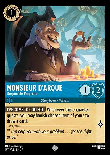 Monsieur D'Arque - Despicable Proprietor (Archazia's Island - 157/204) Common